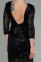Robe de Soirée Courte Noir ABK1599
