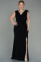 Robe de Soirée Grande Taille Longue Noir ABU2854
