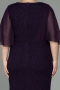 Robe de Soirée Grande Taille Longue Violet ABU2979