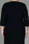 Robe de Soirée Grande Taille Midi Noir ABK1621