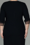 Robe Grande Taille Midi Noir ABK1622