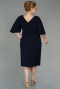 Robe de Soirée Grande Taille Midi Bleu Marine ABK1625