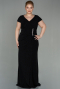 Robe de Soirée Grande Taille Longue Noir ABU2870
