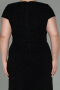 Robe de Soirée Grande Taille Longue Noir ABU2870