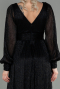 Robe de Soirée Longue Noir ABU2905