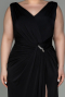 Robe Grande Taille Longue Noir ABU2931