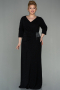 Robe Grande Taille Longue Noir ABU2922