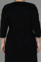 Robe Grande Taille Longue Noir ABU2922
