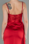 Robe de Soirée Longue Satin Rouge ABU2130
