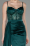 Robe De Soirée Satin Longue Émeraude ABU2130
