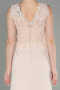 Robe de Soirée Longue Beige ABU2950