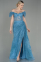 Robe De Soirée Longue Indigo ABU2706