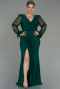 Robe de Soirée Grande Taille Longue Émeraude ABU2976
