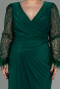 Robe de Soirée Grande Taille Longue Émeraude ABU2976