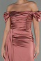 Robe De Fiançaille Satin Longue Pelure D'oignon ABU1606