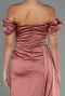 Robe De Fiançaille Satin Longue Pelure D'oignon ABU1606