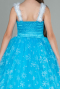 Robe de Soirée Enfants Longue Bleu ABU3028