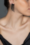 Boucle d'Oreille Noir UK559