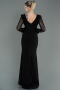 Robe de Soirée Longue Noir ABU3008