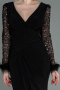 Robe de Soirée Longue Noir ABU3008