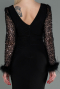 Robe de Soirée Longue Noir ABU3008