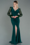 Robe de Soirée Longue Émeraude ABU3008