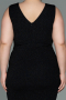 Robe de Soirée Grande Taille Midi Noir ABK1752