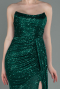 Robe de Soirée Longue Squameuse Émeraude ABU3134