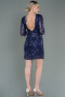 Robe De Soirée Courte Violet ABK1599