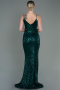 Robe Queue de Poisson Longue Émeraude ABU892