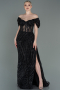 Robe De Soirée Longue Noir ABU2706