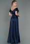 Robe de Soirée Longue Bleu Marine ABU3157