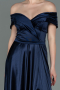 Robe de Soirée Longue Bleu Marine ABU3157