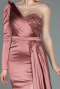 Robe De Soirée Satin Longue Pelure D'oignon ABU2610
