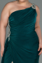 Robe Grande Taille Longue Émeraude ABU3132