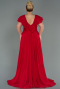 Robe Grande Taille Longue Rouge ABU032