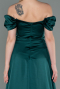 Robe De Soirée Satin Longue Émeraude ABU2903