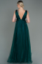 Robe de Soirée Longue Émeraude ABU3135