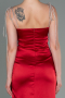 Robe de Soirée Longue Satin Rouge ABU3198