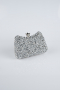 Sac de Soirée Luxe Pierreux Argent SH828
