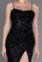 Tenue de Soirée Longue Squameuse Noir ABU3246