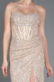 Tenue de Soirée Longue Squameuse Vison ABU3246