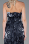 Robe De Soirée Longue Noir-Anthracite ABU3086