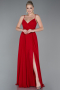Robe de Soirée Longue Rouge ABU1305