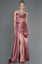 Robe De Soirée Satin Longue Pelure D'oignon ABU6141
