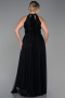 Robe de Soirée Grande Taille Longue Noir ABU3253