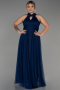 Robe De Soirée Grande Taille Longue Bleu Marine ABU3253