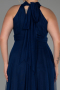 Robe De Soirée Grande Taille Longue Bleu Marine ABU3253