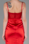Robe de Soirée Longue Satin Rouge ABU3312