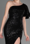 Robe Queue de Poisson Longue Noir ABU1891